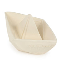Oli & Carol Origami Boat White Teether