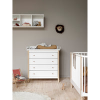 Oliver Furniture Nursery Top for Wood Dresser 4 Drawers 51315 White