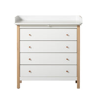 Oliver Furniture Nursery Top for Wood Dresser 4 Drawers 51315 White