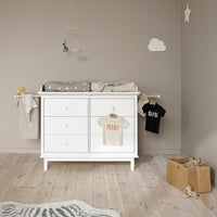 Oliver Furniture Seaside 2 Pull-Outs and Laundry Bag for Seaside Dresser with 6 Drawers 021326