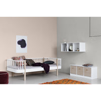 Oliver Furniture Wood Boxes for Wood Shelving Unit 2pcs White/Oak