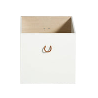 Oliver Furniture Wood Boxes for Wood Shelving Unit 2pcs White/Oak
