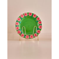 rice-dk-ceramic-lunch-plate-with-embossed-flower-design-green-rice-celpl-emgr-