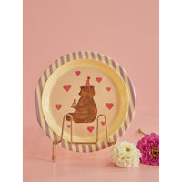 rice-dk-melamine-kids-lunch-plate-with-animal-print-lavender-rice-kilpl-bearl-