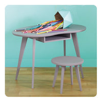 Laurette Haricot Table Grey (Pre-Order; Est. Delivery in 3-4 Months)