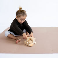 Toddlekind Classic Puzzle Playmat Blush 131x131cm - 9 Tiles & 12 Edging Borders