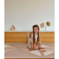 Toddlekind Prettier Puzzle Playmat Kyte Mocha 120x180cm - 6 Tiles & 12 Edging Borders