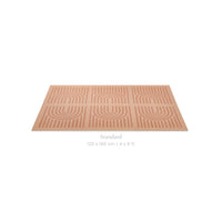 Toddlekind Prettier Puzzle Playmat Linear Camel 120x180cm - 6 Tiles & 12 Edging Borders