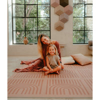 Toddlekind Prettier Puzzle Playmat Linear Camel 120x180cm - 6 Tiles & 12 Edging Borders