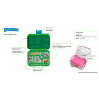 Yumbox Original Go Green 6 Compartment Lunch Box