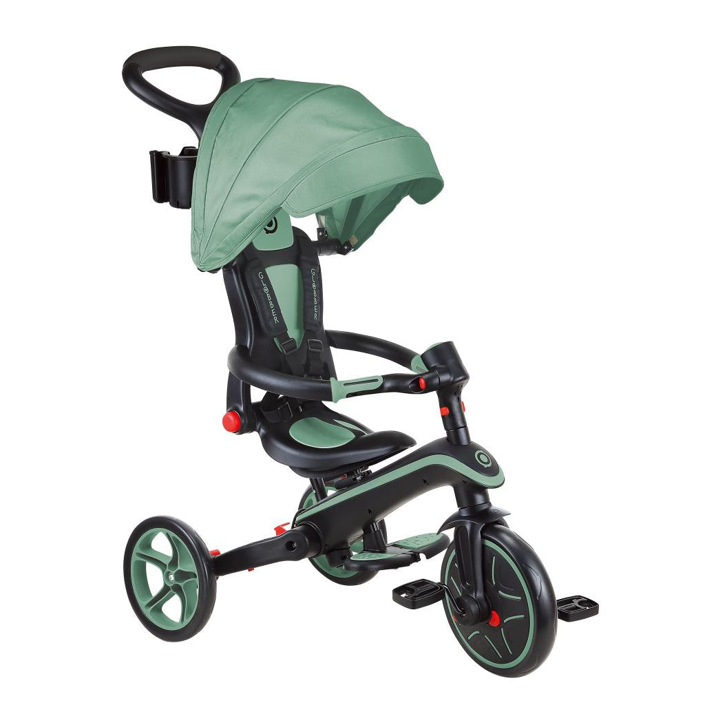 Globber Explorer Trike 可摺疊 4合1 三輪車 - Olive (10M - 5Y)