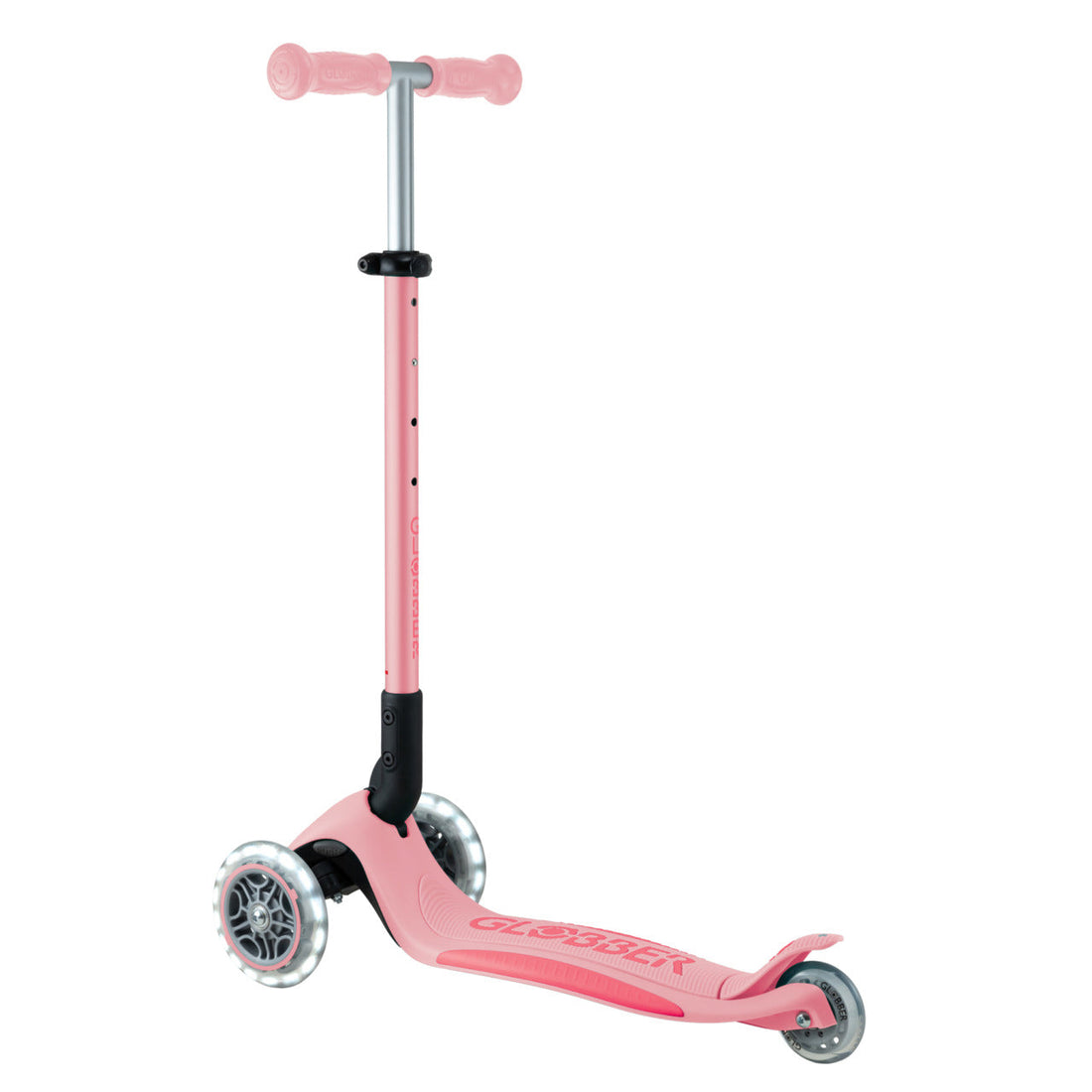 Globber Elite Lights 可摺疊滑板車 - Pastel Pink / Fuchsia (3 - 9Y+)