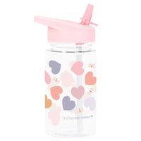 A Little Lovely Company Water Bottle: Hearts