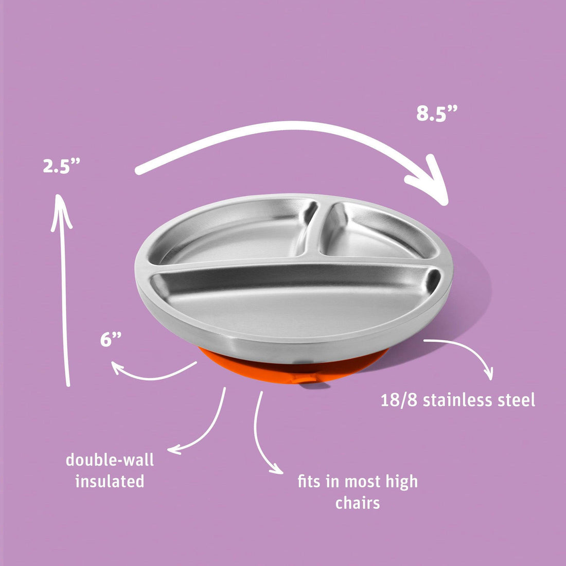 avanchy-stainless-steel-suction-toddler-plate-magenta-avan-ssbplm