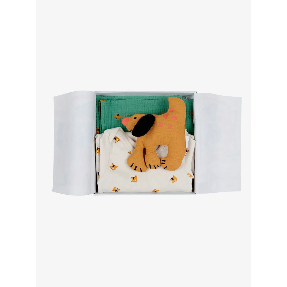 bobo-choses-baby-fairy-dog-gift-set-overall-doudou-blanket-green-bobo-w24b224ab106-6m