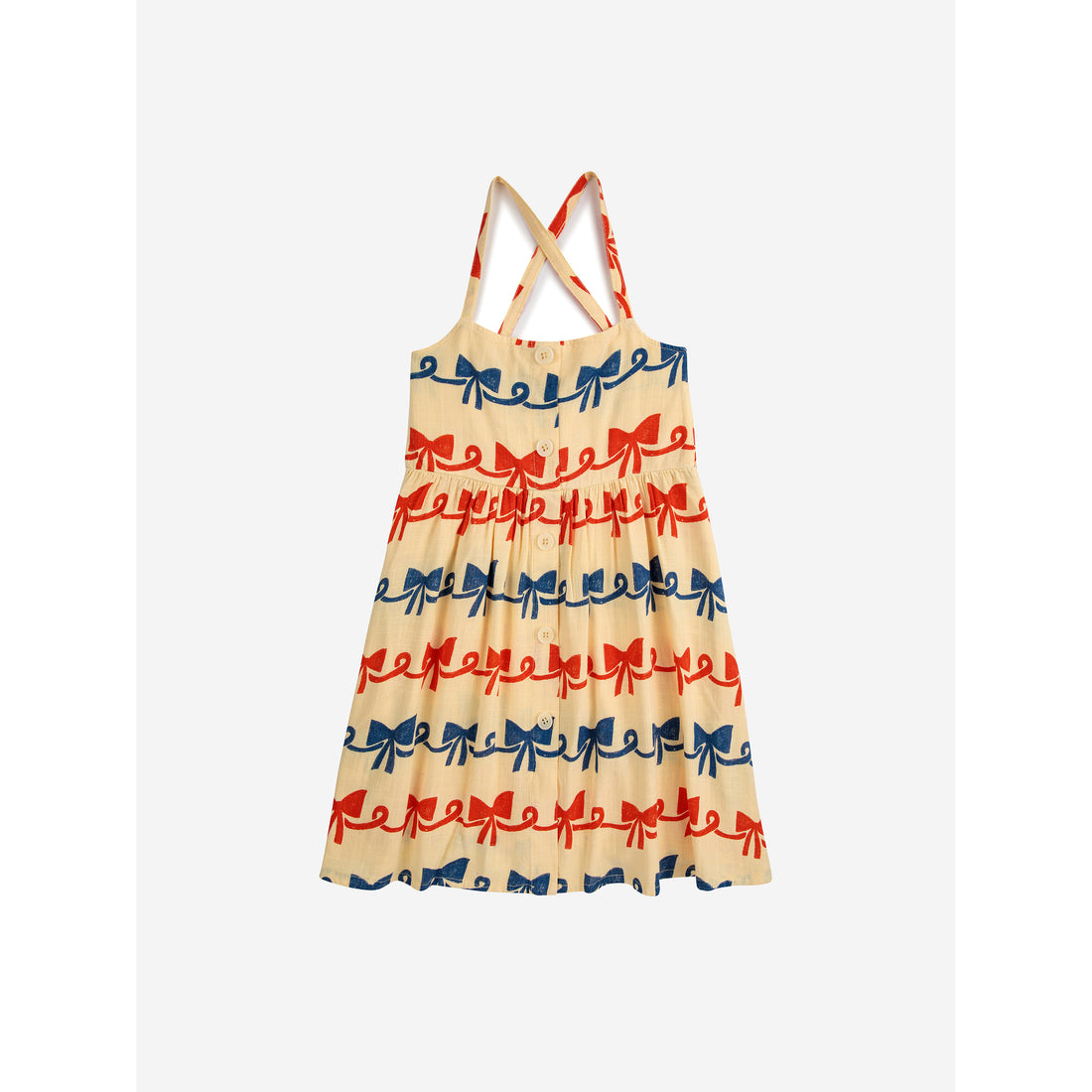 bobo-choses-ribbon-bow-all-over-woven-dress-light-yellow-bobo-s24124ac130-2-3y