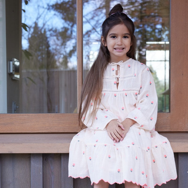 bonheur-du-jour-paris-albi-girl-skirt-fleurs-rose-bdj-s25albi-fr-2y