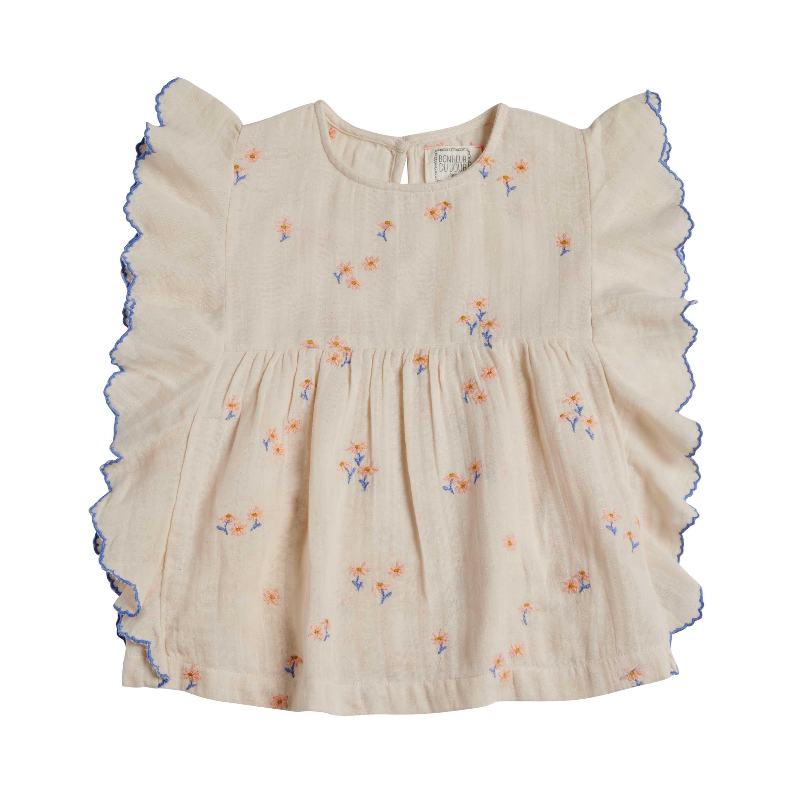 bonheur-du-jour-paris-daisy-baby-girl-blouse-ecru-rose-bdj-s25daisy-er-12m