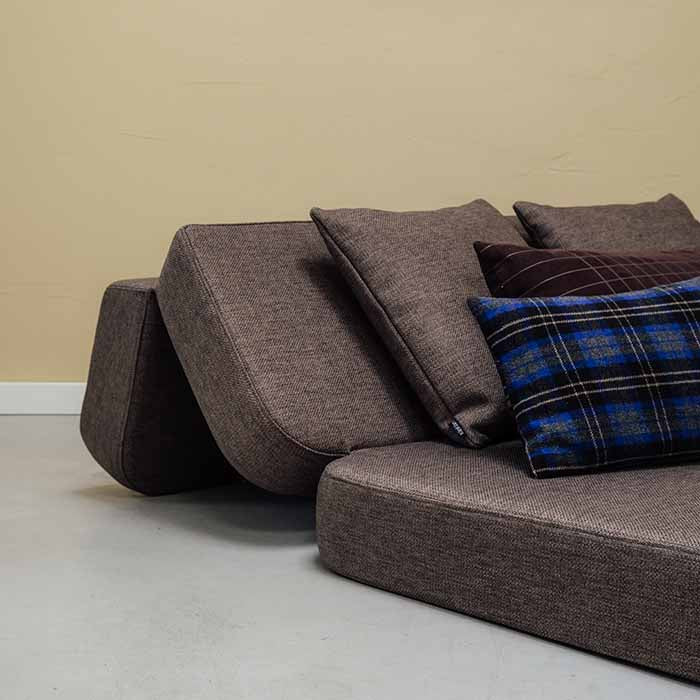 by KlipKlap KK 3 Fold Sofa 36x120x70cm - Multi Grey W. Grey