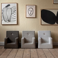 by KlipKlap KK Kids Chair 50x43x33cm - Beige W. Sand (Pre-Order; Est. Delivery in 3-6 Weeks)