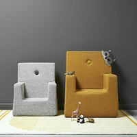 by KlipKlap KK Kids Chair 50x43x33cm - Mustard W. Mustard (Pre-Order; Est. Delivery in 3-6 Weeks)