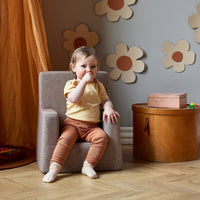 by KlipKlap KK Kids Chair 50x43x33cm - Blue Grey W. Grey (Pre-Order; Est. Delivery in 3-6 Weeks)