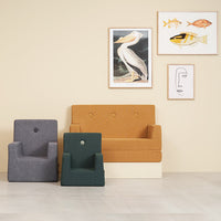 by KlipKlap KK Kids Chair XL 63x49x42cm - Mustard W. Mustard (Pre-Order; Est. Delivery in 3-6 Weeks)
