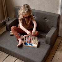 by KlipKlap KK Kids Sofa 64x100x40cm - Beige W. Sand (Pre-Order; Est. Delivery in 3-6 Weeks)