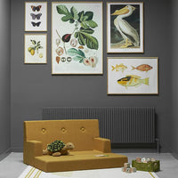 by KlipKlap KK Kids Sofa 64x100x40cm - Brown W. Sand (Pre-Order; Est. Delivery in 3-6 Weeks)