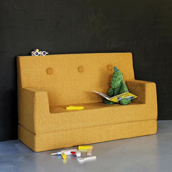 by KlipKlap KK Kids Sofa 64x100x40cm - Soft Rose W. Rose