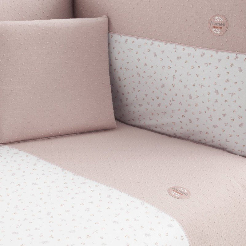 cambrass-set-2-pcs-quilt-cover-cot-70-plumeti-pink-110x170x3-cm-rjc-52453