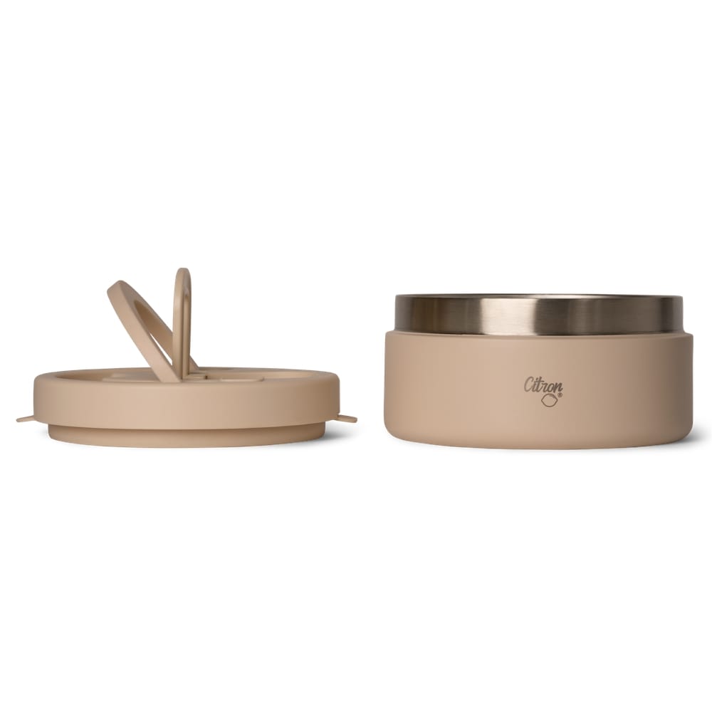 Citron Insulated Stainless Steel Food Jar 400ml - Beige