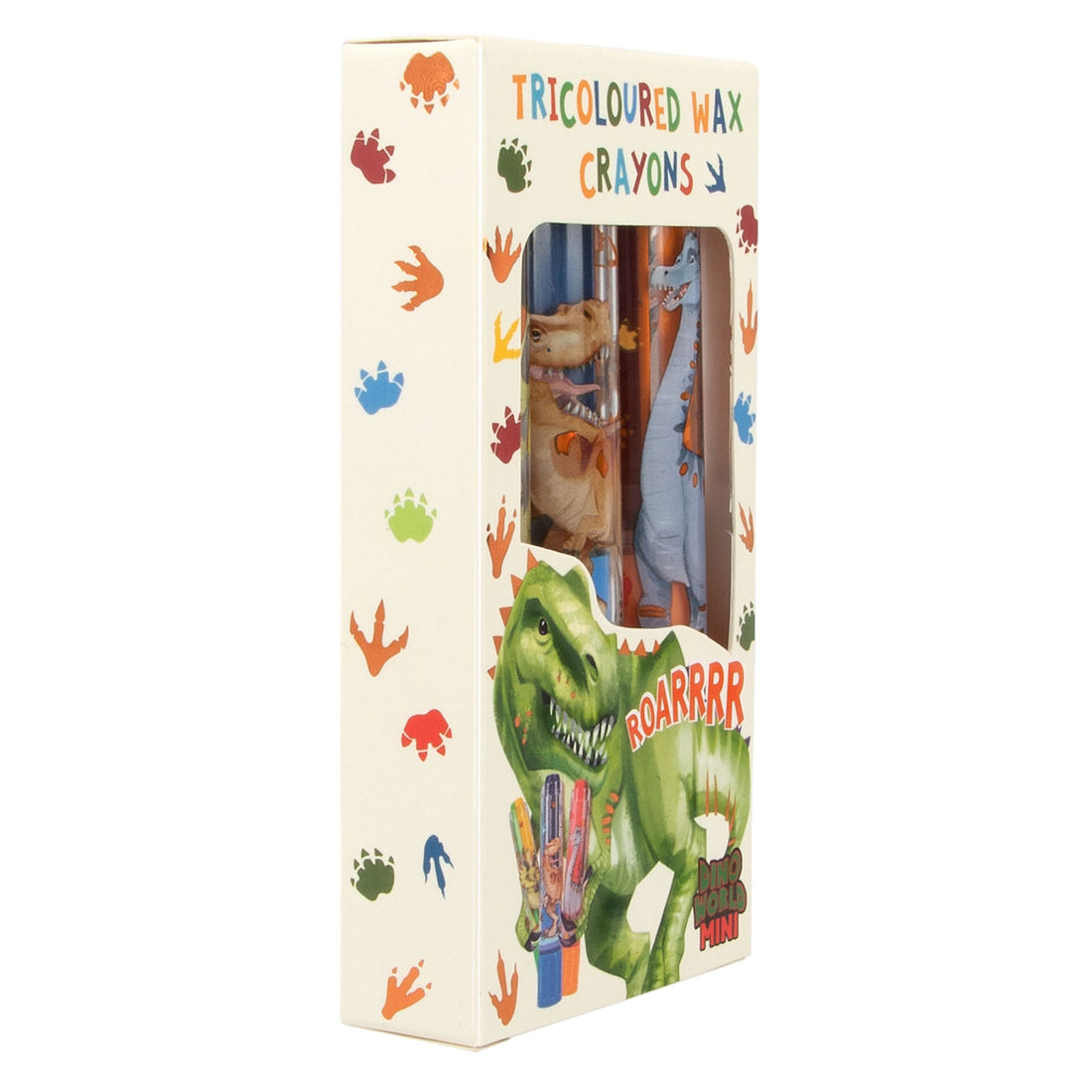 depesche-dino-world-mini-dino-tricoloured-wax-crayon-set-depe-0012175