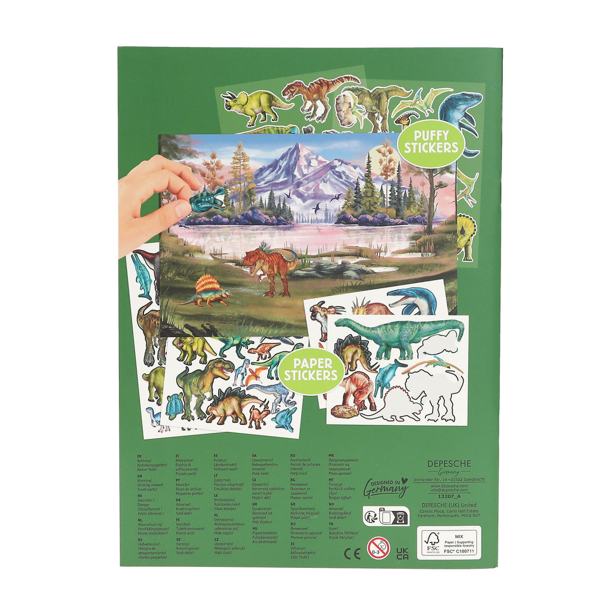 depesche-dino-world-sticker-book-with-puffy-stickers-depe-0013207