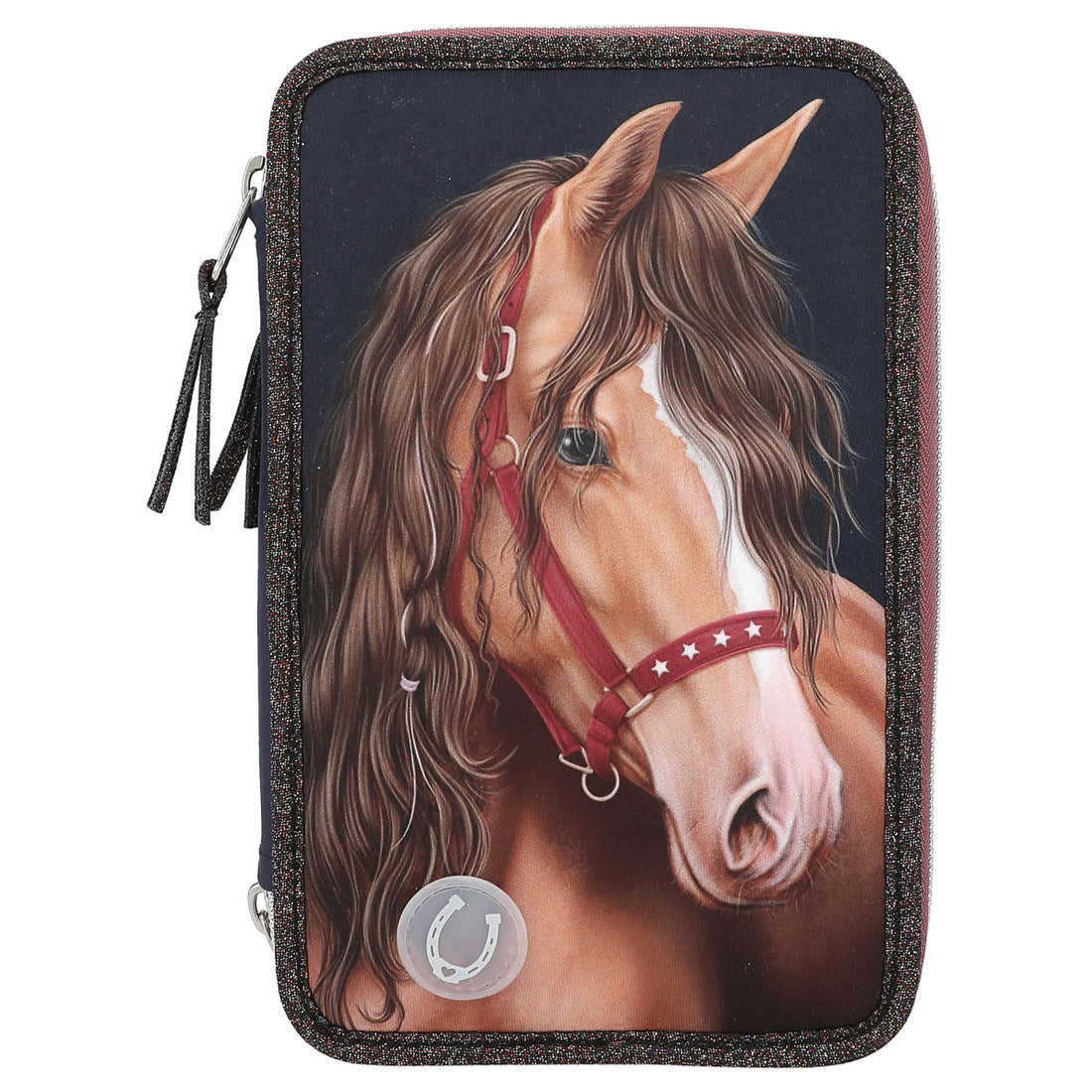 depesche-miss-melody-3-compartment-pencil-case-led-glitter-horse-depe-0013190