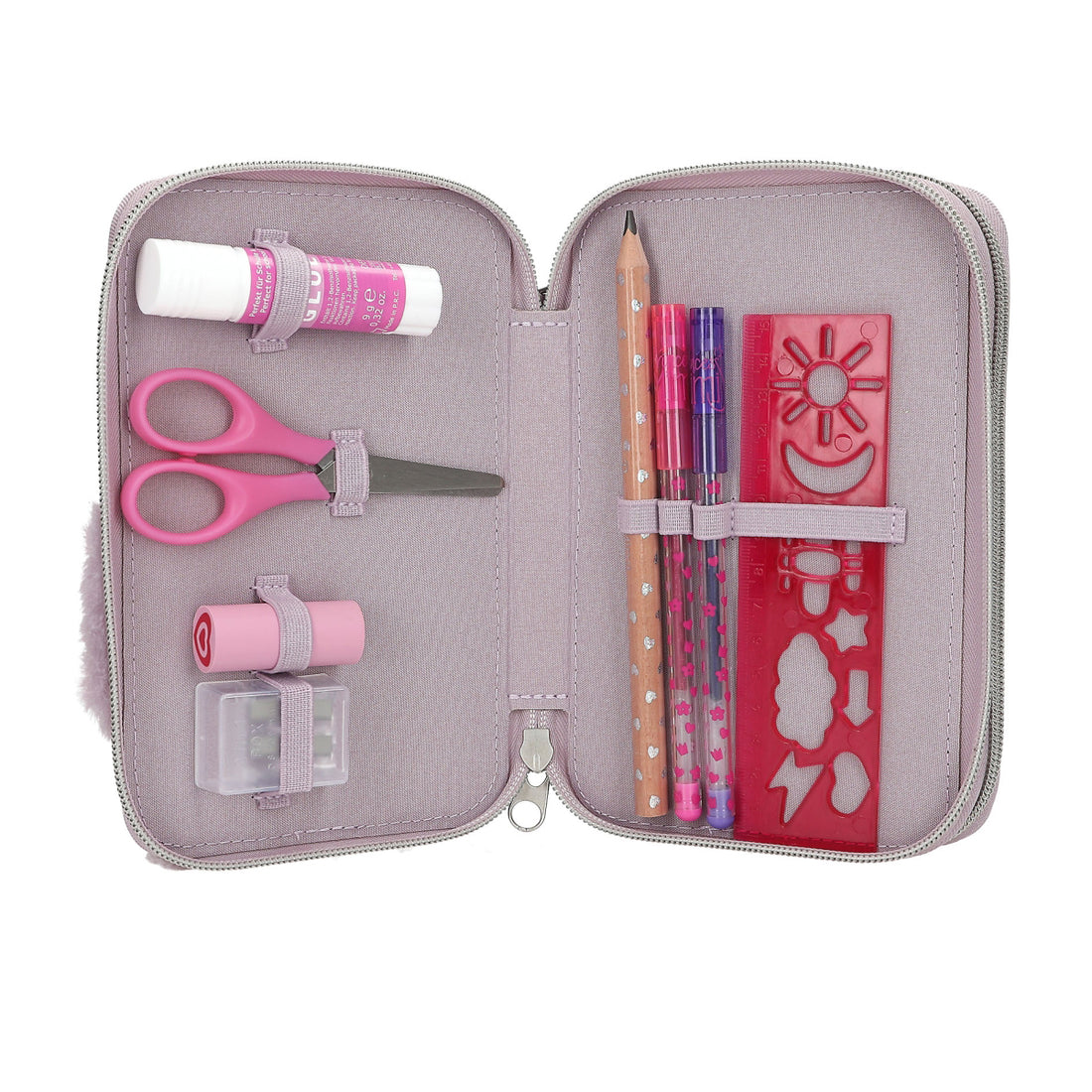 depesche-princess-mimi-2-compartment-pencil-case-deer-penguin-depe-0013158