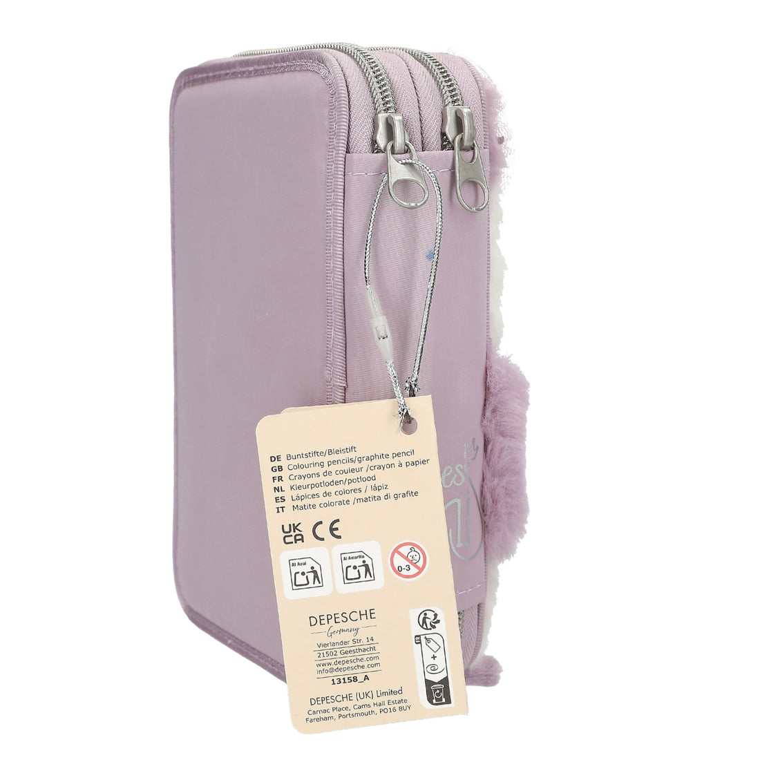 depesche-princess-mimi-2-compartment-pencil-case-deer-penguin-depe-0013158