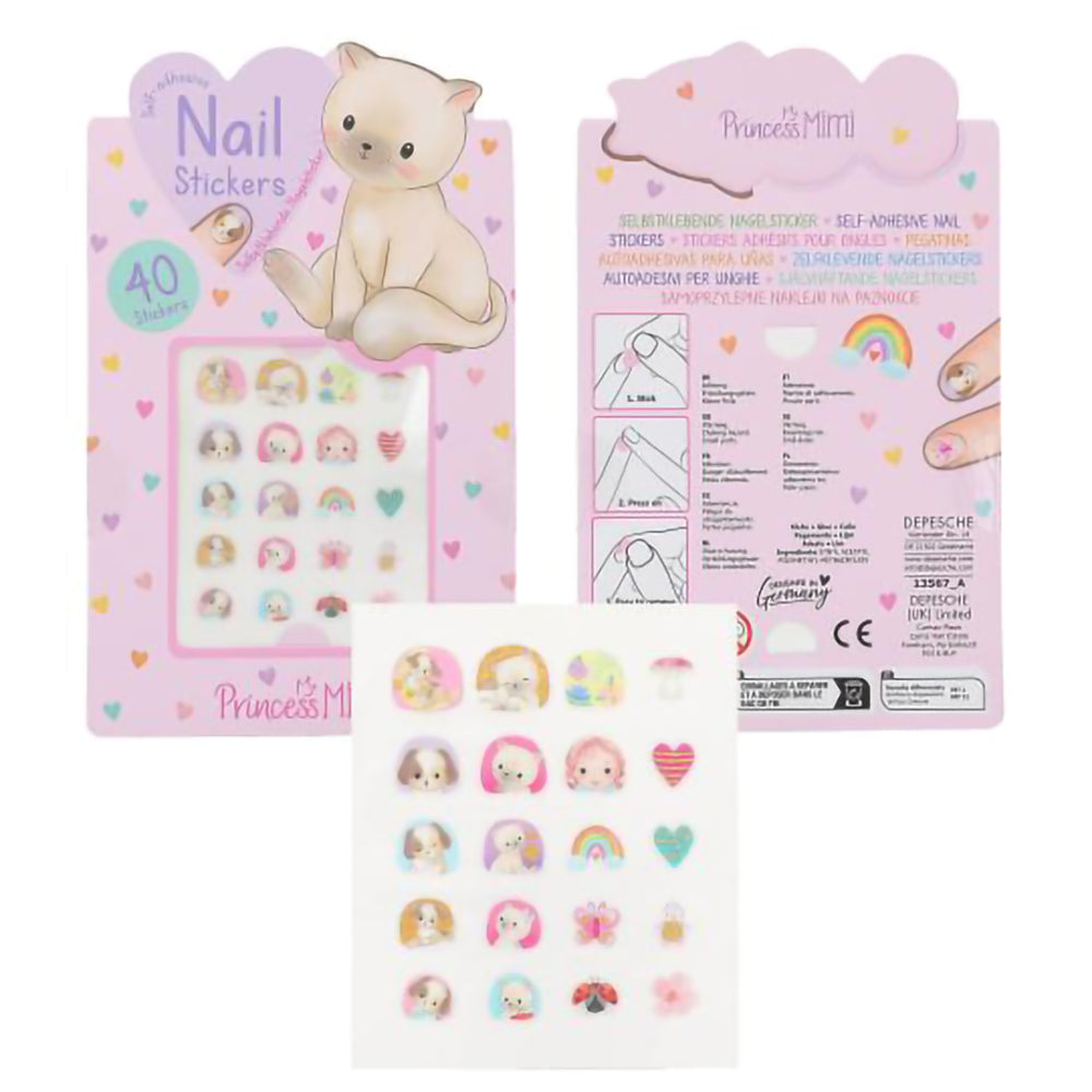 depesche-princess-mimi-nail-sticker-animal