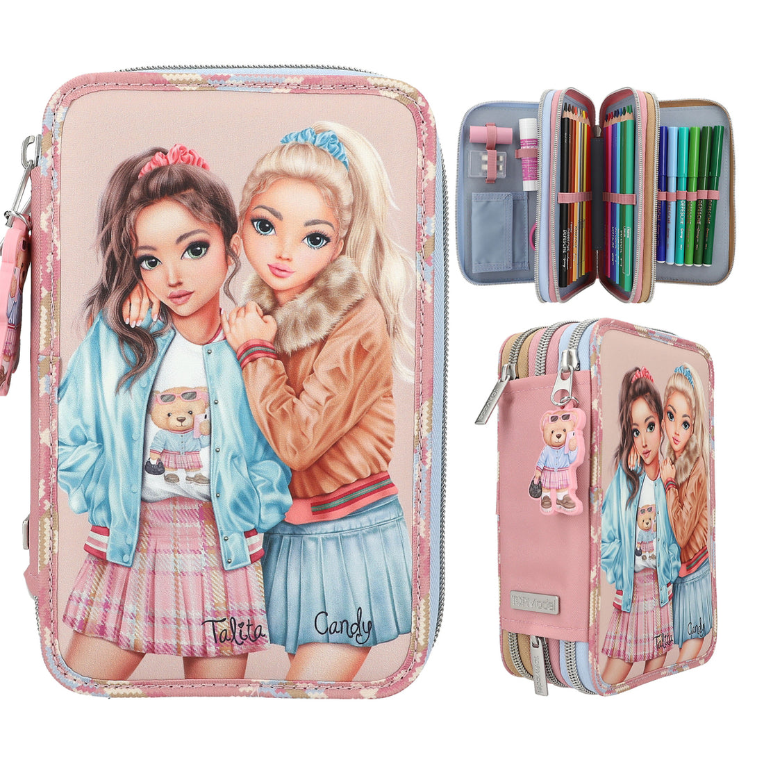 depesche-topmodel-3-compartment-pencil-case-team-teddy-depe-0013009