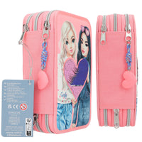 depesche-topmodel-3-compartment-pencil-case-with-rubbing-sequins-depe-0012950