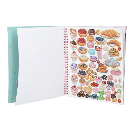 depesche-topmodel-cake-&-bake-colouring-book-with-sequins-depe-0013386