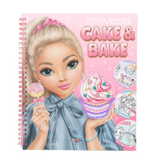 depesche-topmodel-cake-&-bake-colouring-book-with-sequins-depe-0013386