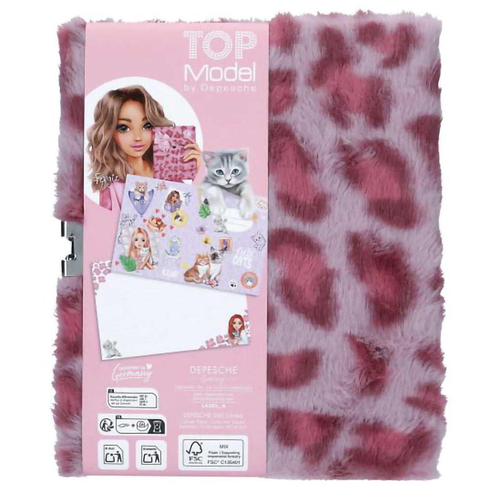 depesche-topmodel-cosy-cat-diary-with-lock-pink-stationery-depe-0014201