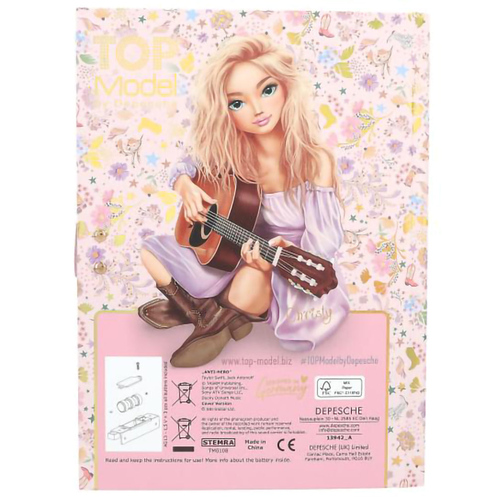depesche-topmodel-diary-with-code-and-sound-cowgirl-stationery-book-depe-0013942