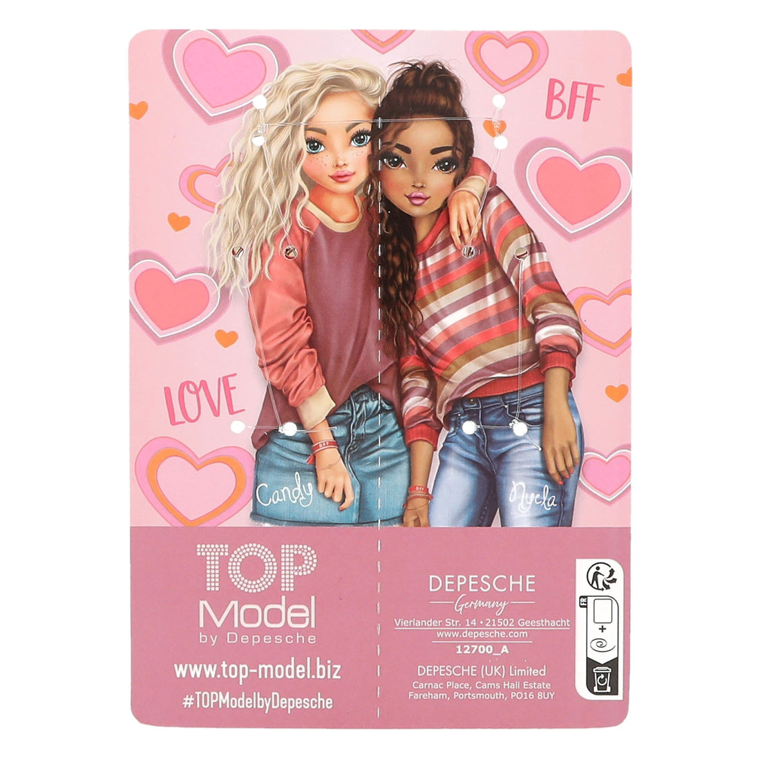 depesche-topmodel-keyring-set-heart-bff-depe-0012700