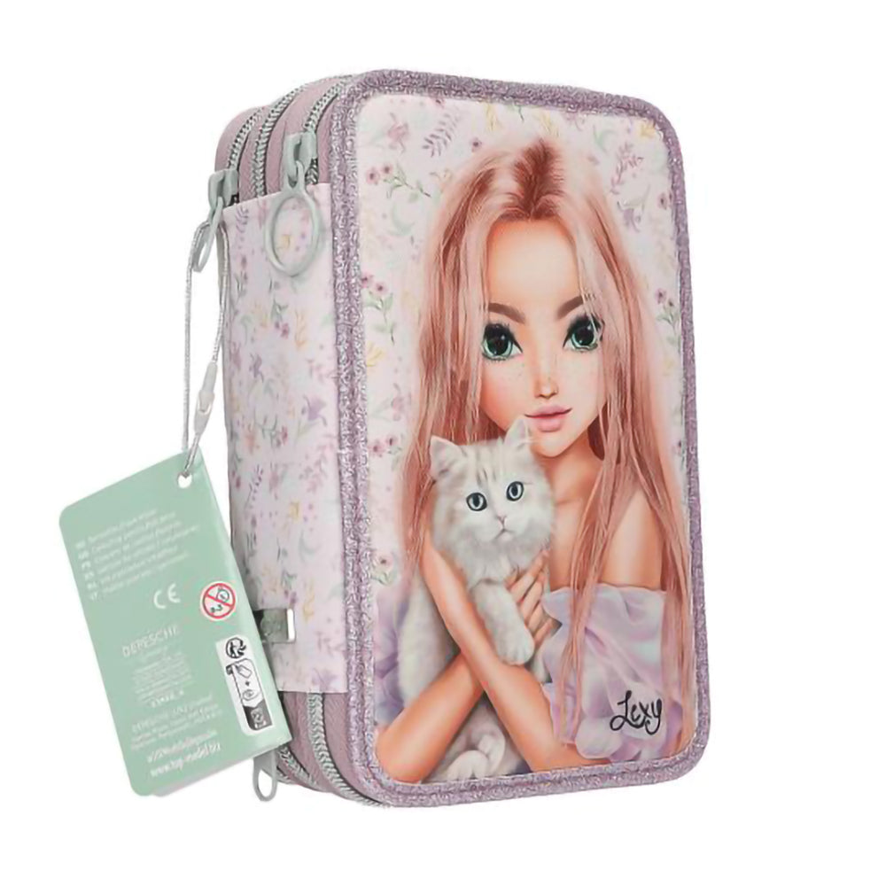 depesche-topmodel-triple-pencil-case-blooming-kitty-stationery-depe-0013958