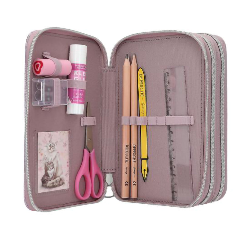 depesche-topmodel-triple-pencil-case-blooming-kitty-stationery-depe-0013958
