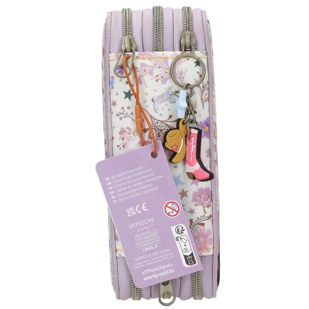 depesche-topmodel-triple-pencil-case-cowgirl