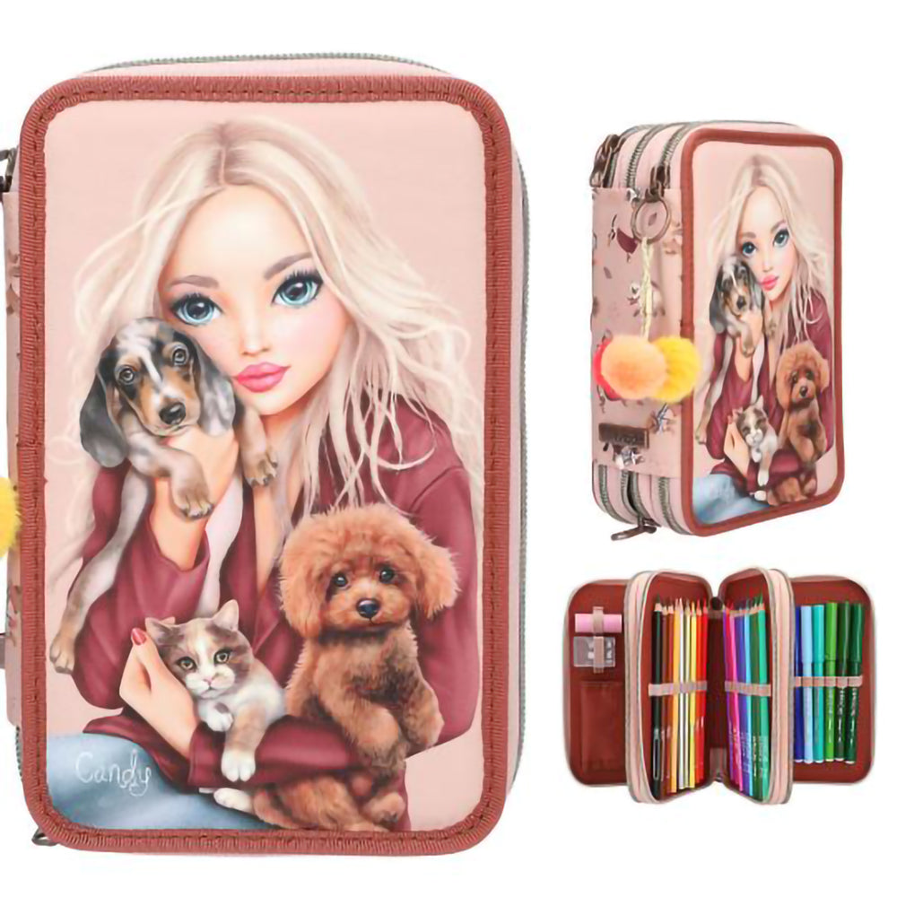 depesche-topmodel-triple-pencil-case-fur-ever-friends