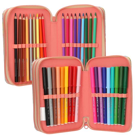 depesche-topmodel-triple-pencil-case-with-pendant-girl-power-depe-0013283